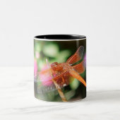 2 Couleurs Tasse orange de libellule (Centre)