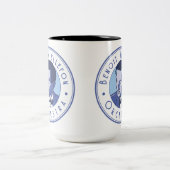 2 Couleurs Tasse - orchestre de Benoit (logo bleu) (Centre)