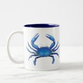 2 Couleurs Tasse orientale de crabe bleu (Gauche)