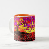 2 Couleurs Tasse Original Art-Roots Run Deep Café (Devant gauche)