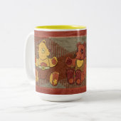 2 Couleurs Tasse Ours en Peluche (Devant gauche)
