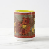 2 Couleurs Tasse Ours en Peluche (Centre)