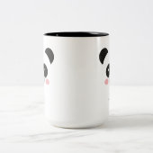 2 Couleurs Tasse Panda Kawaii Mignon – Conception de nom pers (Centre)