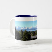 2 Couleurs Tasse panoramique de Tetons (Devant gauche)