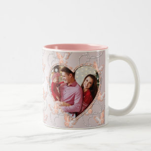 2 Couleurs Tasse papillon de coeur de spécialité