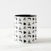 2 Couleurs Tasse Papillon Monochrome (Centre)