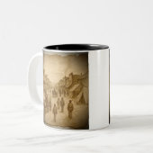 2 Couleurs Tasse Parchemin de Style Occidental (Devant gauche)