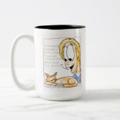 2 Couleurs Tasse paresseuse de chat de Caturday (Gauche)