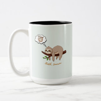 2 Couleurs Tasse Paresseux Fainéant – Cadeau Drôle de Vibes R