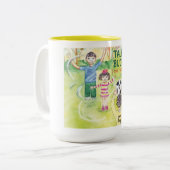 2 Couleurs Tasse parlante d'amis (Devant gauche)