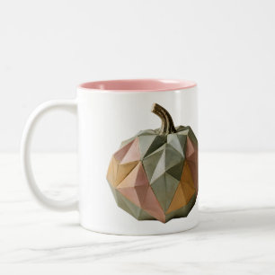 2 Couleurs Tasse Pâte de Papier Pliée Citrouille Pastel