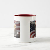 2 Couleurs Tasse patriotique d'Eagle (Centre)