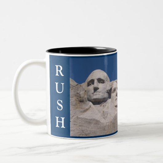 2 Couleurs Tasse patriotique du mont Rushmore (Gauche)