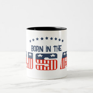 2 Couleurs Tasse patriotique née aux États-Unis