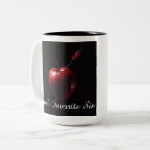 2 Couleurs Tasse "Péché préféré d'Eve" (Devant gauche)