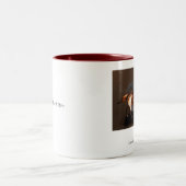 2 Couleurs Tasse peinte de poneys - customisée - customisée (Centre)