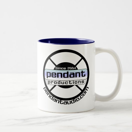 2 Couleurs Tasse pendante de logo (Droit)