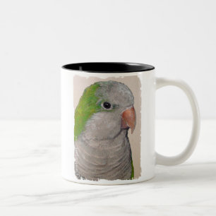 2 Couleurs Tasse - perroquet de quaker