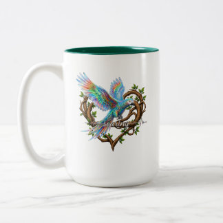 2 Couleurs Tasse Perroquet Motivationnel - Envol