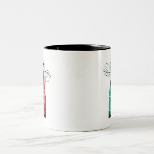 2 Couleurs Tasse persane de fille (Centre)