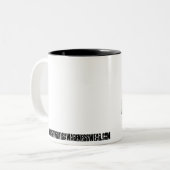 2 Couleurs Tasse personnalisable ! (Devant gauche)