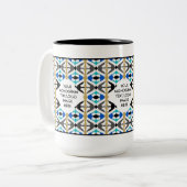 2 COULEURS TASSE PERSONNALISABLE 4,1 DE MONOGRAMME (Devant gauche)