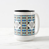 2 COULEURS TASSE PERSONNALISABLE 4,1 DE MONOGRAMME (Devant droit)