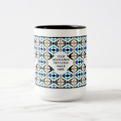 2 COULEURS TASSE PERSONNALISABLE 4,1 DE MONOGRAMME (Centre)
