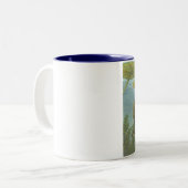 2 Couleurs Tasse personnalisable de pêche (Devant gauche)