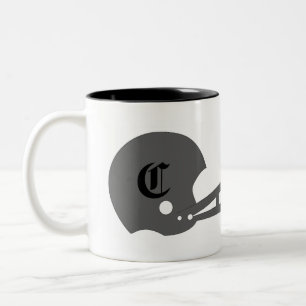 2 Couleurs Tasse personnalisable du football d'imaginaire