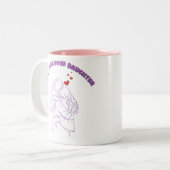 2 Couleurs tasse personnalisée (Devant gauche)