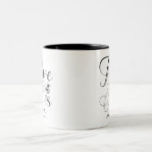 2 Couleurs Tasse personnalisée calligraphiée Future Mrs (Centre)