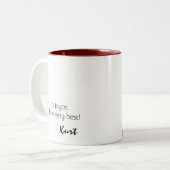 2 Couleurs Tasse personnalisée de Kurt Bestor (Devant gauche)