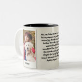2 Couleurs Tasse personnalisée de l'histoire d'amour d'animal (Devant gauche)