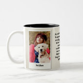 2 Couleurs Tasse personnalisée de l'histoire d'amour d'animal (Gauche)