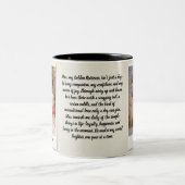2 Couleurs Tasse personnalisée de l'histoire d'amour d'animal (Centre)
