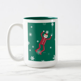 2 Couleurs Tasse personnalisée de Martzkin de flocon de neig