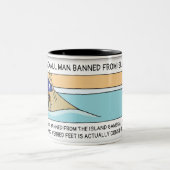 2 Couleurs Tasse personnalisée de natation de Wroxall (Centre)