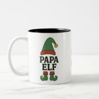 Tasse personnalisée de Papa Elf – Cadeau de Noël p