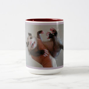 2 Couleurs Tasse personnalisée d'opossum