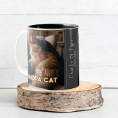 2 Couleurs Tasse personnalisée Grand-père Chat avec photo, no