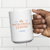 2 Couleurs Tasse personnalisée Légende Moderne de Pickleball