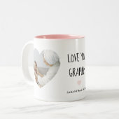 2 Couleurs Tasse Personnalisée Love You Grammy | Cadeau Perso (Devant gauche)