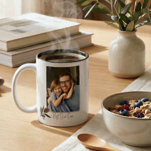 2 Couleurs Tasse personnalisée Meilleur Papa pour la Fête des