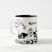 2 Couleurs Tasse personnalisée par monstre de bande dessinée (Devant gauche)
