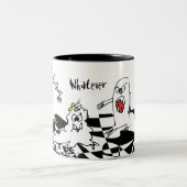 2 Couleurs Tasse personnalisée par monstre de bande dessinée (Centre)