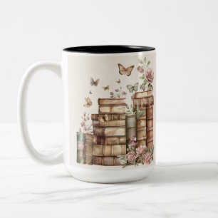 2 Couleurs Tasse personnalisée pour amateur de livres avec te