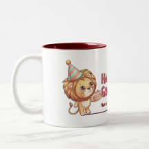 Tasse personnalisée pour l'anniversaire de garçons