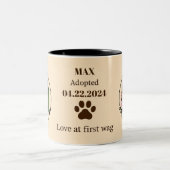 2 Couleurs Tasse personnalisée pour maman de Golden Retriever (Centre)