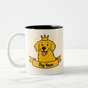 2 Couleurs Tasse personnalisée pour maman de Golden Retriever